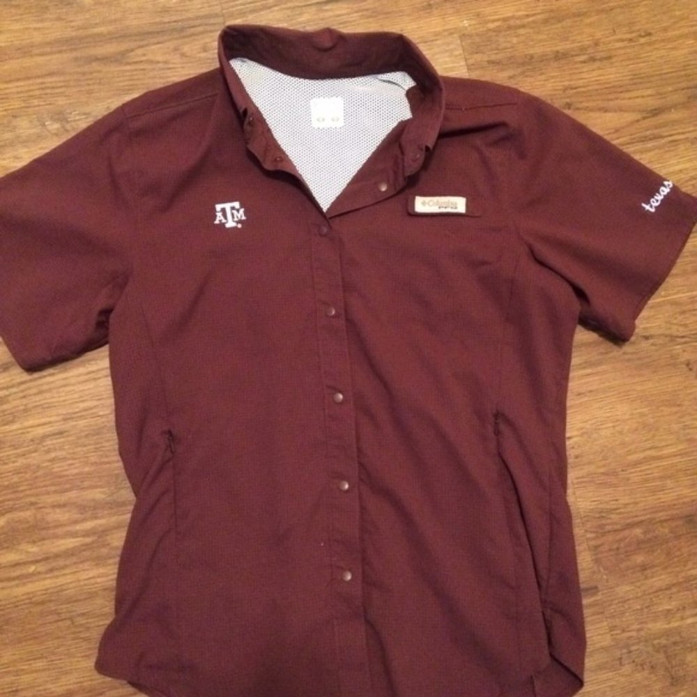 Texas A&M Columbia PFG Fishing Shirt